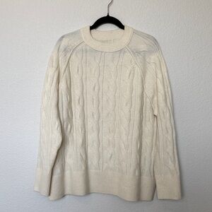 Aerie Unreal Cable Crew Sweater